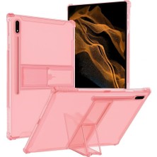 Nacario Samsung Galaxy Tab S9 Fe PLUS/S10 Plus/s9 Plus ile Uyumlu Kılıf Darbelere Dayanıklı Şeffaf Kapak X610-16-810-18 X820 Pembe