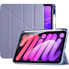 Nacario Constraın - Ipad 7. 8. 9. ile Uyumlunesil 10.2" Kılıf Katlanır Kalemlikli Standlı Uyku Modlu Akıllı Kapak Tablet Kılıfı - Mor 2