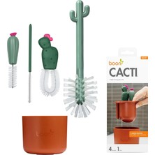 Nacario Boon Cacti Şişe Temizleme Fırçası Seti, Terakota, 4 Parçalı Set