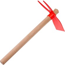 Nacario Orret Home 40 cm Çift Taraflı Çapa Ahşap Saplı Bahçe Çapası, Bahçe Çapalama Aleti, Toprak Havalandırma ve Ot Temizleme Çapası, Bahçe El Aleti
