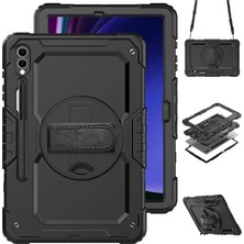 Nacario Samsung Galaxy Tab S8 Ultra/s9 ULTRA/S10 Ultra ile Uyumlu Kılıf Defender Askılı Pars Case Fuji X900 X910 X920 Siyah