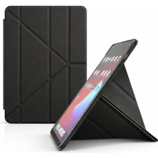 Nacario Coverzone Honor Pad X9 ile Uyumlu 11.5 Inç Kılıf Kalem Koyma Bölmeli Stand Olan Uyku Modlu Suni Deri, Yarı Transparan Silikon Arka Yüzey Ergonomik Yapılı, Attravtive Smart Cover Siyah