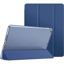 Nacario Constraın - Ipad 7. 8. 9. ile Uyumlunesil 10.2" Kılıf Smart Case Standlı 360 Tam Koruma Akıllı Kapak - Lacivert