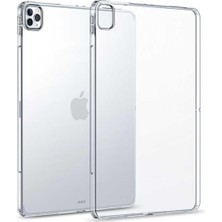 Nacario Psr Aksesuar Renksiz Kılıf Tablet Süper Silikon Kapak (Renksiz) Apple Ipad Pro 12.9 Pro 2020 (4.nesil) ile Uyumlu