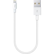 Nacario Ttec Minicable 30CM iPhone ile Uyumlu Şarj Kablosu - Beyaz (2DK7512B)