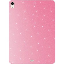 Nacario Constraın - iPad 10.9 2022 (10.nesil) Simli Parlak Görünümlü ile Uyumlu Stsr Tablet Koton Kılıf-Pembe