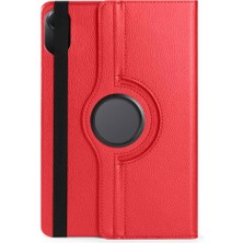 Nacario Zore Xiaomi ile Uyumlu Redmi Pad 2 2025 Zore Dönebilen Standlı Kılıf Kırmızı
