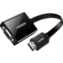 Nacario Ugreen HDMI VGA Kablo Adaptörü 1080P Üzerinde Hdtv Aktif Ses Aktarımı Konverterkabel Pc Laptop Için, Chromebook, Raspberry Pi 40248