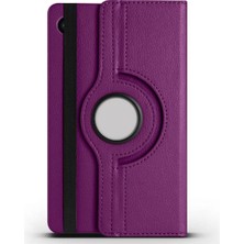 Nacario Constraın - Galaxy Tab A11 Plus Dönebilen Standlı Kılıf - Mor