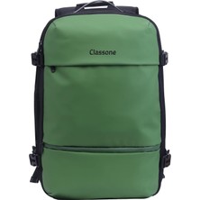 Nacario Classone VC173-07G Vıp Vacum Travel Serisi 14,15.6, 17,3 Inç Vakum Laptop Sırt Çantası- Yeşil
