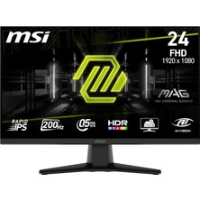 Nacario Msı 23.8" Mag 242F, Gaming Monitör, Fhd, 16:9 Flat, Rapid Ips, 200HZ, 0.5ms (Gtg) Freesync Premium