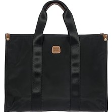 Nacario Brıc's X-Collection Opera Bag Black Dizüstü Bilgisayar Bölmeli Omuz Çantası, Siyah