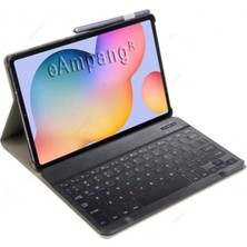 Nacario Huawei Matepad T10 T10S ile Uyumlu Kılıf Kablosuz Klavyeli Case Mobax Siyah