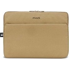 Nacario Mack MCE-1503 14.1" Nova Eco Çevre Dostu 13-14 Inç Yeni MacBook Pro Için Kılıf, Aksesuar Bölmeli Laptop Kılıfı, Ykk Fermuarlı Notebook & Tablet Kılıfı, Camel