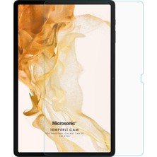 Nacario Microsonic Samsung Galaxy Tab S9 Fe Tempered Glass Cam Ekran Koruyucu [galaxy Tab S9 Fe ile Uyumlu Ekran Koruyucu - Şeffaf]