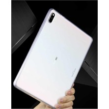 Nacario Constraın - Huawei Mate Pad 10.4 ile Uyumlu Tablet Süper Silikon Kapak Kılıf - Beyaz