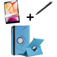 Nacario Undeplus Samsung Galaxy Tab A11 / A9 8.7inç ile Uyumlu Kılıf Dönen Tablet Kilifi Ekran Koruyucu+Kalem X110 X130