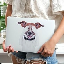 Nacario Mcstorey MacBook Air M1 Kılıfı 13.3 Inç A2337 A2179 A1932 Uyumlu Sert Kapak Hard Case Koruyucu Kılıf Komik Köpek Desenli Uv Baskılı Çizilme Önleyici Laptop Kılıfı Beyaz