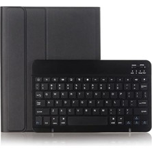 Nacario Apple iPad Pro 11 2. Nesil 2020 ile Uyumlu Kılıf Kablosuz Klavyeli Case Mobax A2228 A2068 A2230 A2231 Siyah