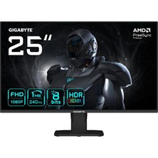Nacario Gıgabyte Monitör 24,5" LED Düz GS25F2A Ss IPS/1MS/240HZ/FHD