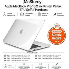 Nacario Mcstorey MacBook Pro 16.2 Inç Kılıf A2485 A2780 A2991 A3403 A3186 A3428 A3429 Uyumlu Kristal Parlak Şeffaf Sert Kapak Ince Hafif Koruyucu Crystal Clear Hard Case