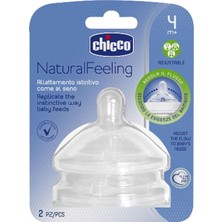 Nacario Chicco Naturalfeeling Akış Ayarlı Biberon Emziği (4 Ay+, 2'li)