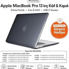 Nacario Mcstorey MacBook Pro 13 Kılıf A1706 A1708 A1989 A2159 A2251 A2289 A2338 M1 M2 Uyumlu Kristal Parlak Sert Hard Case Ince Hafif Koruyucu Kapak