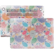 Nacario Mcstorey MacBook Pro 13 Inç M1 M2 Kılıf A2338 Uyumlu | Premium Vinlex Deri Kaplama Sert Koruyucu Kapak | A1706 A1708 A1989 A2159 A2251 A2289 Yaprak Desenli Laptop Kılıfı