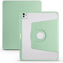 Nacario Apple iPad Pro 11 1. 2. Nesil ile Uyumlu Kılıf Termik Kalem Bölmeli Dönebilen Standlı Case Smart A2228-30-31 A2068-13 A1980-34-79 Açık Yeşil