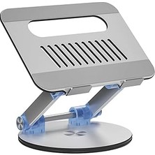 Nacario Coverzone Taşınabilir Katlanabilir Folding Alüminyum Dizüstü Bilgisayar Notebook Stand Alüminyum Ayarlanabilir Açı ve Katlanabilir Portatif Rahat Kullanım 11 Inç 17 Inç Laptop Stant | S4