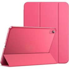 Nacario Undeplus iPad Air 3 10.5 ile Uyumlu Kılıf Pu Deri Smart Standlı Case A2152 A2123 A2153 A2154 Karpuz Kırmızısı