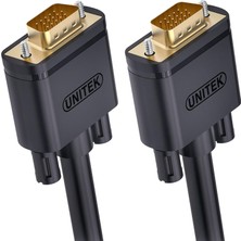Nacario Unıtek VGA 5 M Kablo, 1080P Vga/svga Video Monitörü, Koaksiyel Uzatma Kablosu, Hd 2 Ferritli Filtre/altın Kaplama Kontak/15 Kutuplu Hd Fiş, Projektörler, Hdtvler, Ekranlar Için Uyumlu