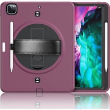 Nacario Apple iPad Pro 11 3. Nesil ile Uyumlu Kılıf Otterbox A2377 A2459 A2301 A2460 Mürdüm