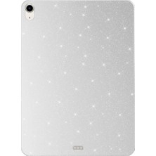 Nacario Zore Apple ile Uyumlu iPad 11.nesil 2025 Simli Parlak Görünümlü Zore Tablet Koton Kılıf Gümüş