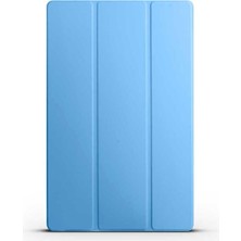 Nacario Zore Galaxy ile Uyumlu Tab S10 Plus Zore Smart Cover Standlı 1-1 Kılıf Mavi