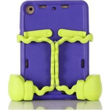 Nacario Constraın - Mini ile Uyumlu 4 Eva Boxer Tablet Silikon - Mor 3