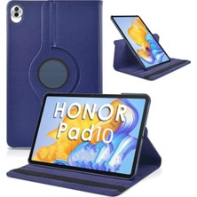 Nacario Constraın - Honor Pad 10 12.1 Inç ile Uyumlu 360 Dönebilen Standlı Tam Koruma Tablet Kılıfı - Lacivert