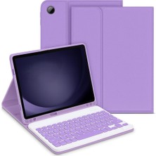 Nacario Undeplus Samsung Galaxy Tab S10/S9/S8 Ultra 14.6inç ile Uyumlu Kılıf Kablosuz Klavyeli Case Mobax Türkçe X900-10-20 Lila