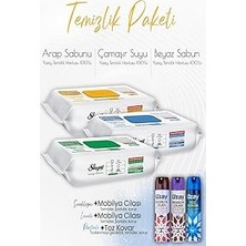 Nacario Sleepy Düvenci Temizlik Seti (3 Çeşit Temizlik Havlusu, 1 Toz Kovar, 2 Mobilya Cilası)