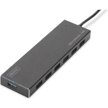 Nacario Digitus DA-70241 USB 3.0 7 Port USB Çoklayıcı Mat Siyah