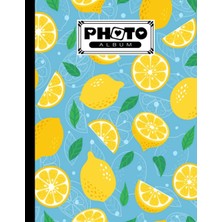 Nacario Photo Album: Album, Large Photo Albums With Writing Space Memo, Extra Large Capacity Picture Album, Family, Baby, Wedding, Travel Photo Book, 120 Pages | Lemon Cover By Anatoli Ruf