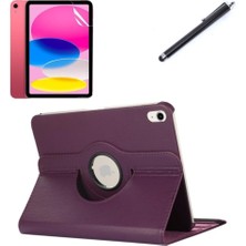 Nacario Undeplus iPad 11.nesil A16 11INÇ/10.NESIL 10.9inç ile Uyumlu Kılıf Dönen Tablet Kilifi Ekran Koruyucu+Kalem