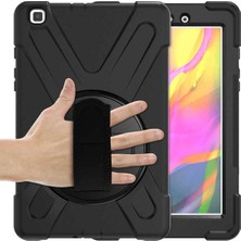 Nacario Constraın - Galaxy Tab ile Uyumlu A 8.0 (2019) T290 Mrsa Defender Tablet Silikon - Siyah
