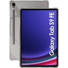 Nacario Constraın - Samsung Galaxy Tab S9 Fe SM-X510 ile Uyumlu Kılıf Şeffaf Pürüzsüz Premium Silikon Kapak Case
