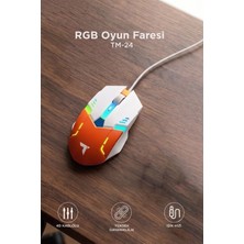 Başkenttekno Oyuncu Mouse Rgb Aydınlatma Kablolu Gaming Mouse TM24