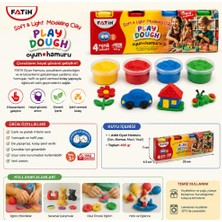 Fatih Play Dough 4 Renk Oyun Hamuru 400 gr | Yumuşak ve Hafif Modelleme Hamuru | 3+ Yaş