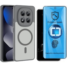 Vendas Xiaomi Redmi Note 14 Pro 4g Kılıf M-Safe Şarj Özellikli Zore Babet Kapak + Polymer Nano Ekran Koruyucu