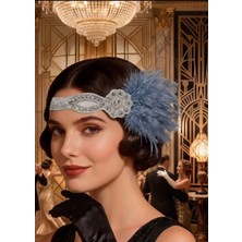 Zurafa Shop Gatsby Gri Renk Alınlık Kostüm Tamamlayıcı