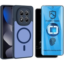 Vendas Xiaomi Redmi Note 14 Pro 4g Kılıf M-Safe Şarj Özellikli Zore Babet Kapak + Polymer Nano Ekran Koruyucu