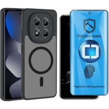 Vendas Xiaomi Redmi Note 14 Pro 4g Kılıf M-Safe Şarj Özellikli Zore Babet Kapak + Polymer Nano Ekran Koruyucu
